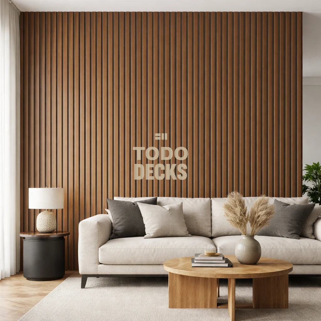 Lambrín Decorativo Interior Nogal Delgado (6.17 m²)