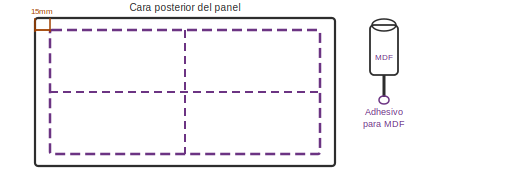Pegar el panel y presionar con rodillo